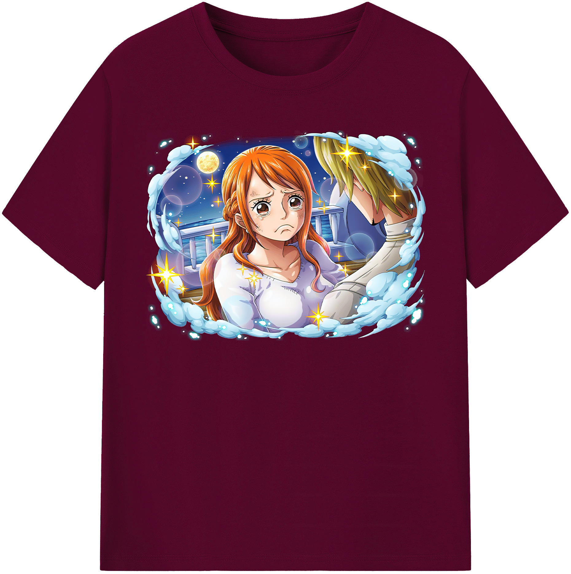 （画像用） ワンピース ナミ ONE PIECE Nami レディースカジュアルプリントTシャツ（綿100％）